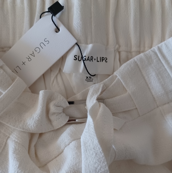 New Gibson ivory wide leg pants xs - Picture 8 of 10